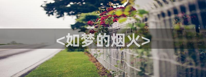 下载一个西瓜视频：<如梦的烟火>